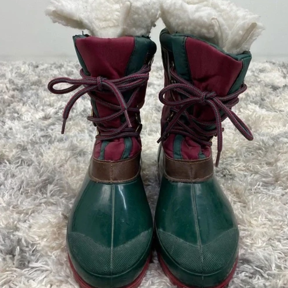 mens green duck boots